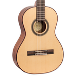 Valencia VC703 3/4 klassiek gitaar vooraanzicht body