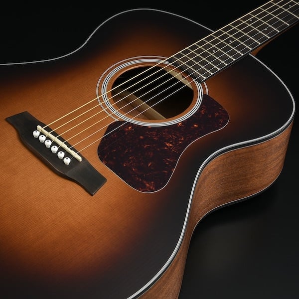 Walden G570ETB akoestisch/elektrisch gitaar schuin aanzicht