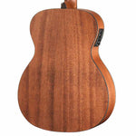 Walden O550E akoestisch/elektrisch gitaar achteraanzicht body
