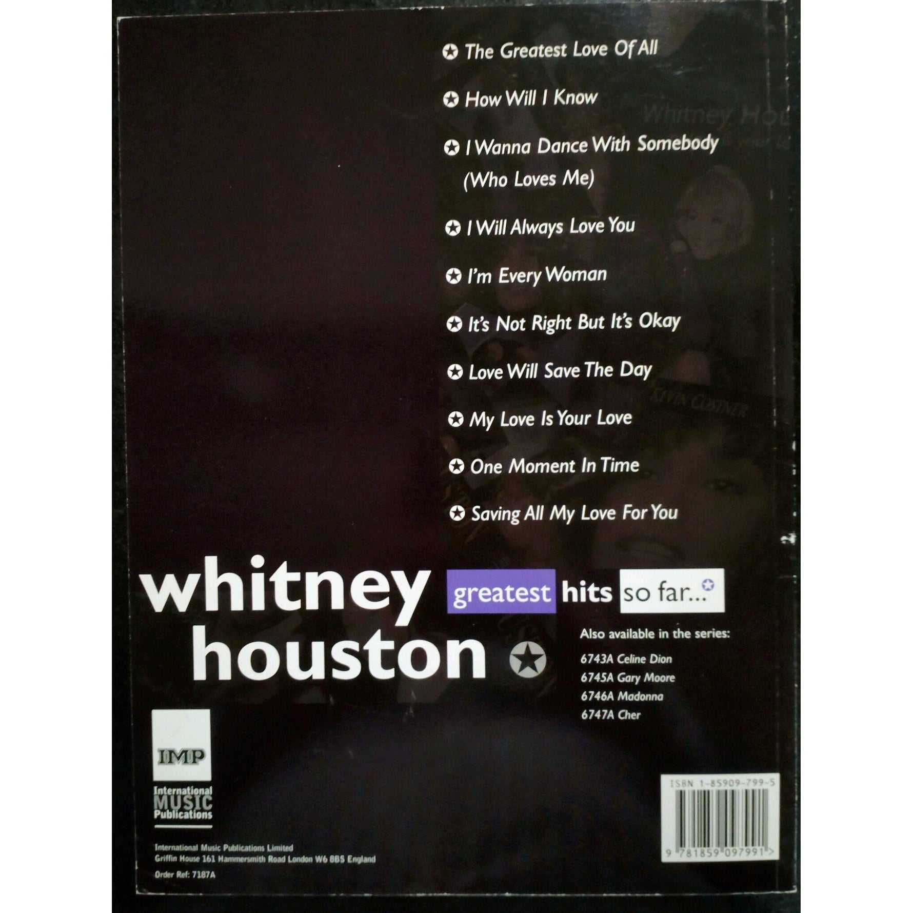 IMP Whitney Houston - Greatest Hits so far... - Piano, Zang en Gitaar