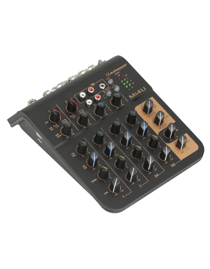 Mi4U 4-kanaals mixer met USB