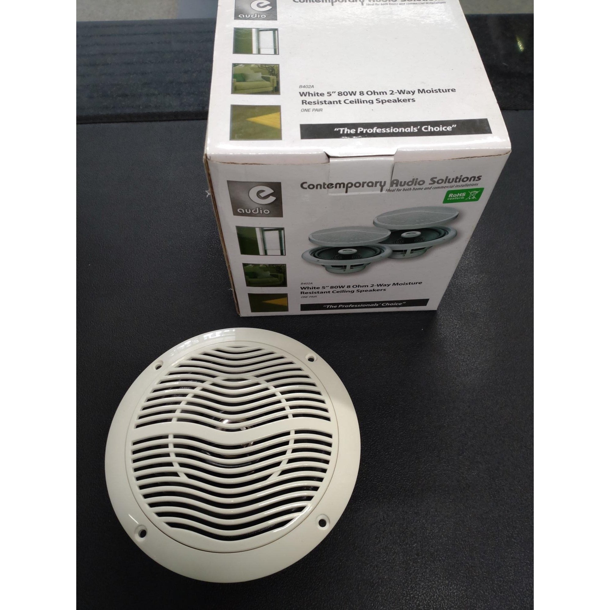 B402A Vochtbestendige plafon luidsprekers wit (2 speakers)
