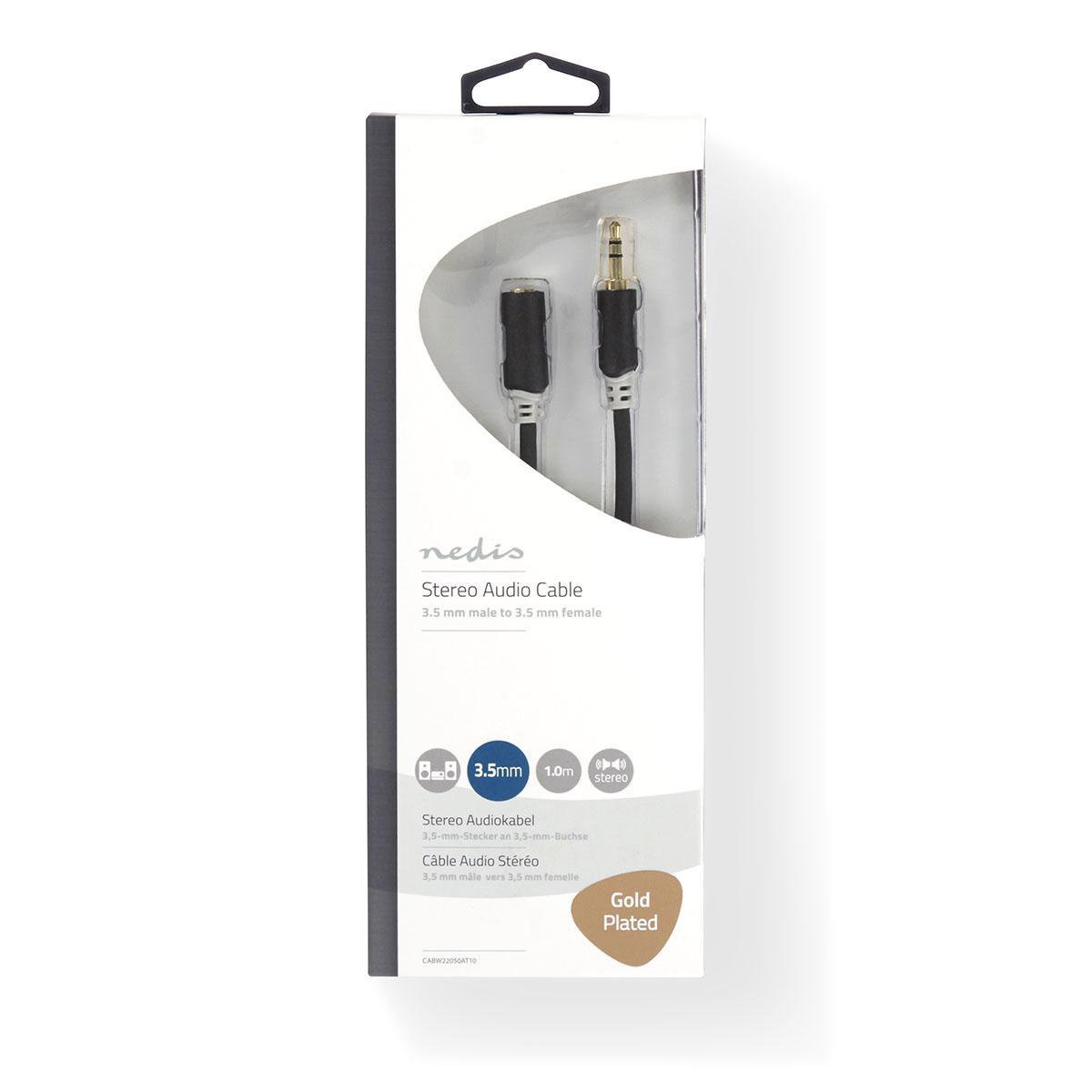 Stereo mini jack verlengkabel 1 meter