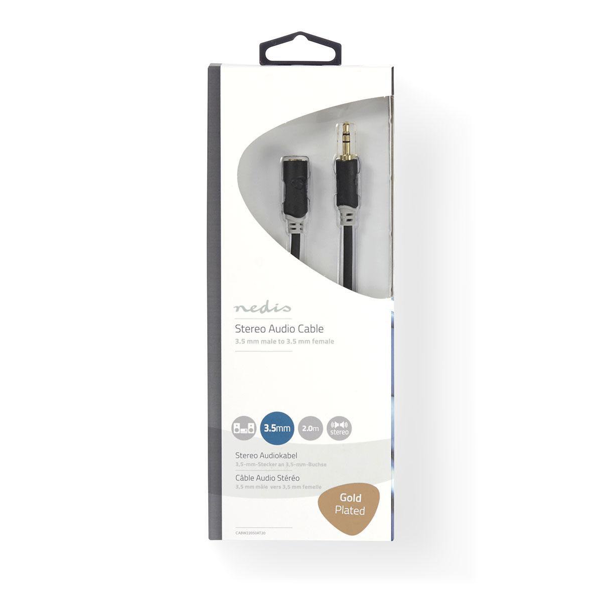 Stereo mini jack verlengkabel 2 meter