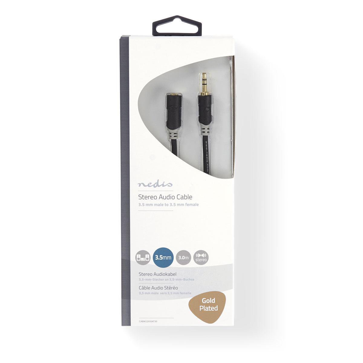 Stereo mini jack verlengkabel 3 meter