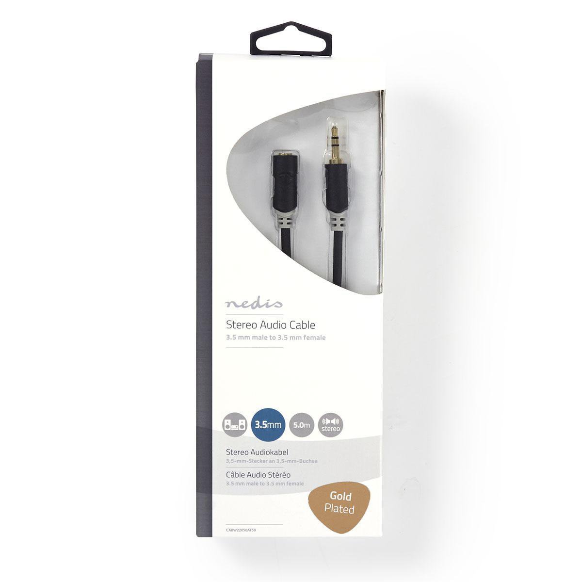 Stereo mini jack verlengkabel 5 meter
