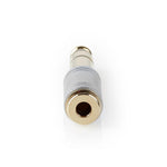 Jack verloop 6,35 mm naar 3,5 mm verguld