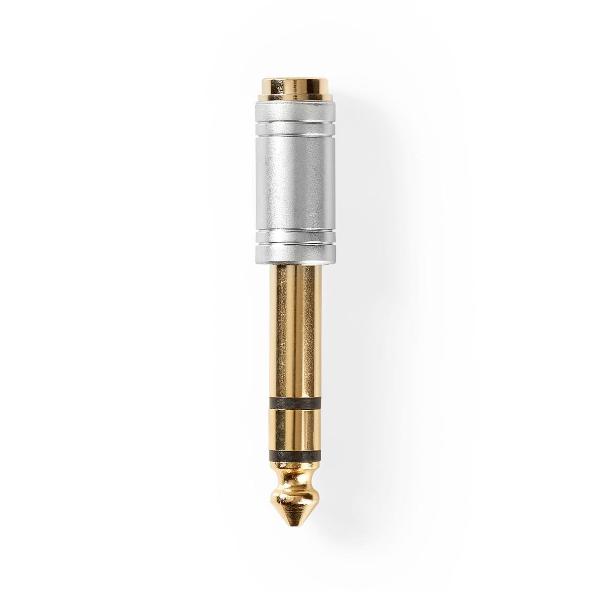 Jack verloop 6,35 mm naar 3,5 mm verguld