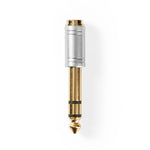 Jack verloop 6,35 mm naar 3,5 mm verguld