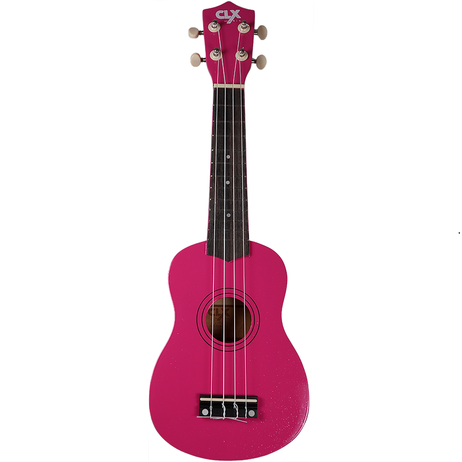 Calista 21 sopraan ukelele Roze glitter