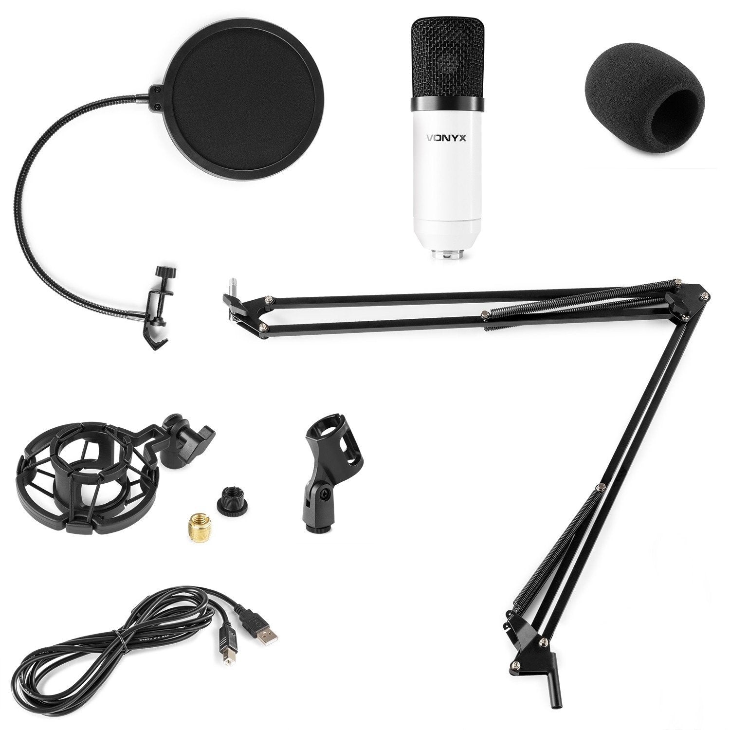 CMS300W USB microfoon set wit