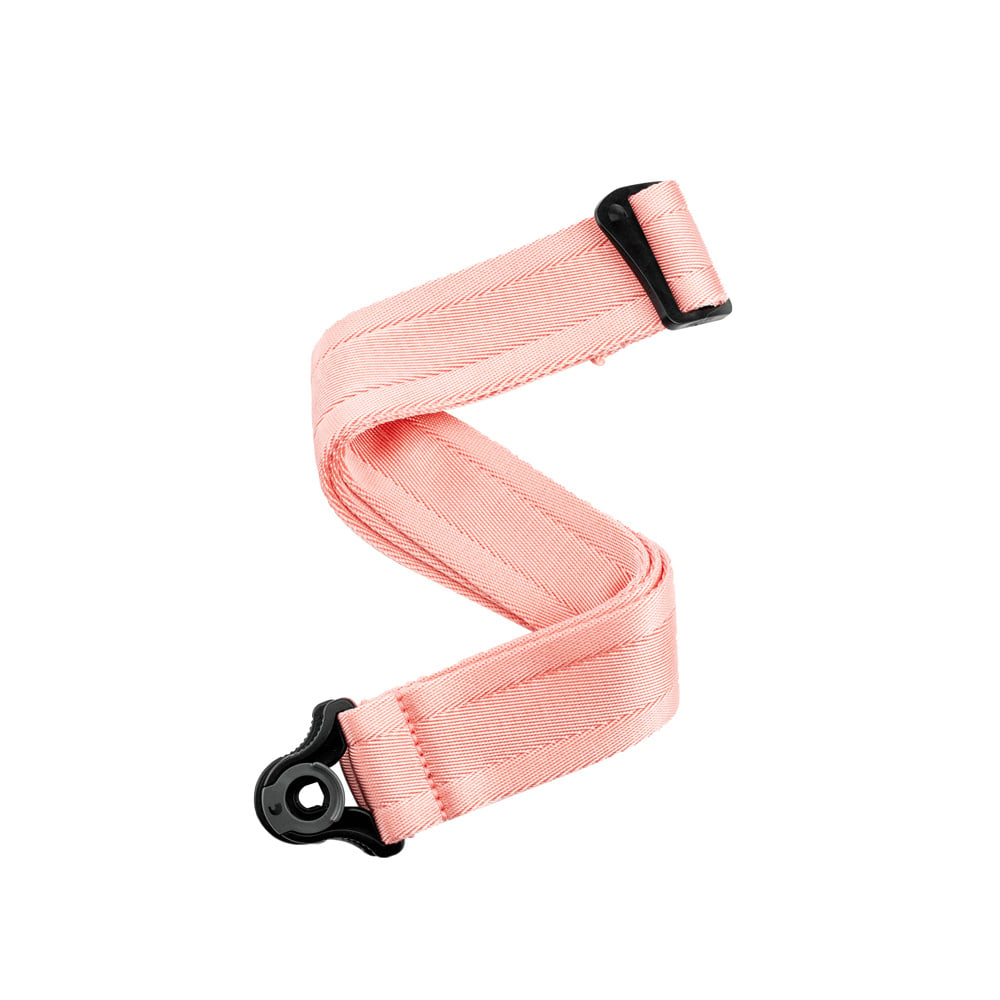 D'addario Auto Lock nylon guitar strap pink