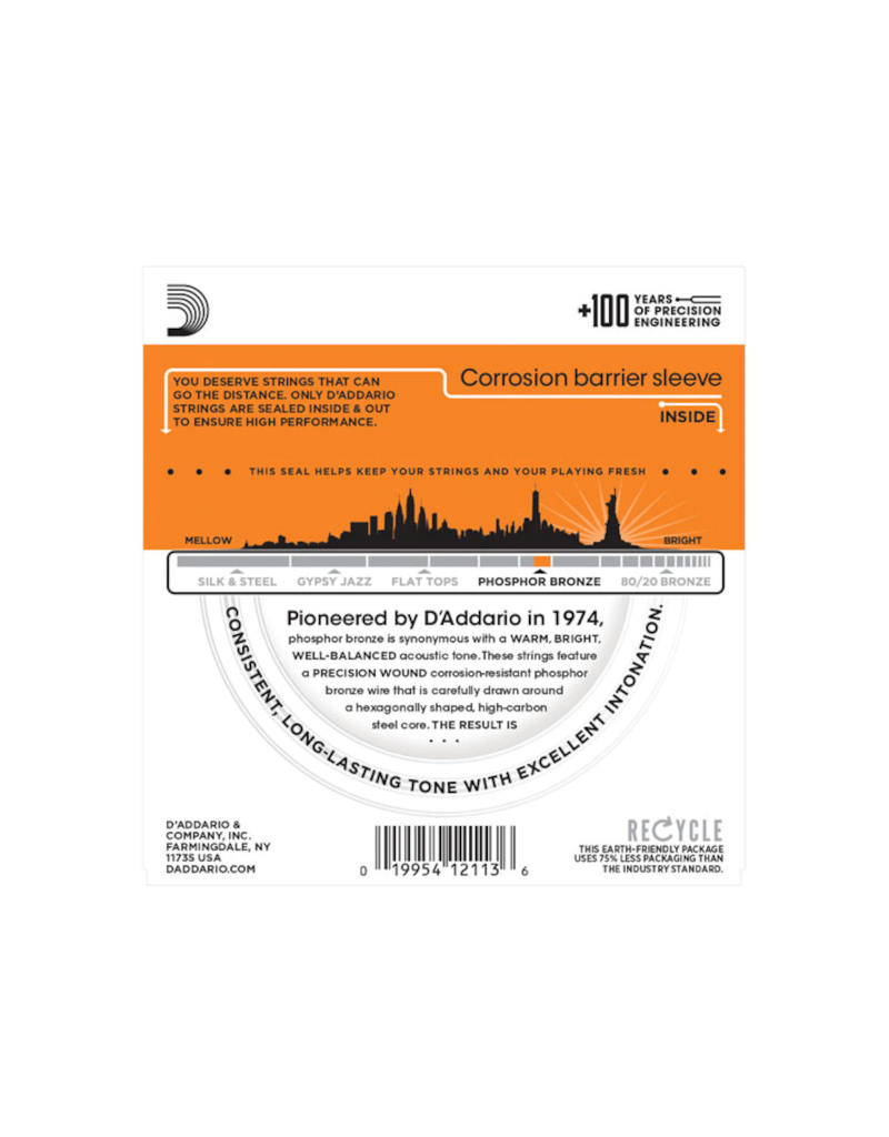 D'addario EJ15 Extra light acoustic guitar strings 010-047