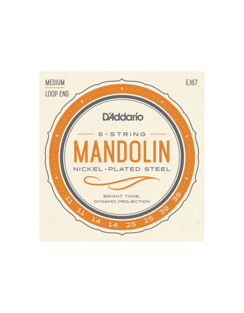 D'addario EJ67 Medium nickel wound mandolin strings 011-039