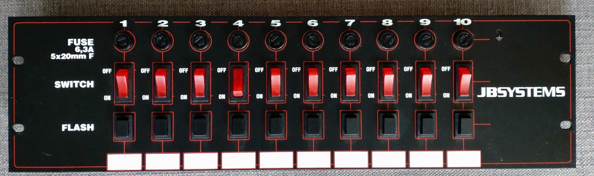 JB Systems 10-channel switch panel with flash switch