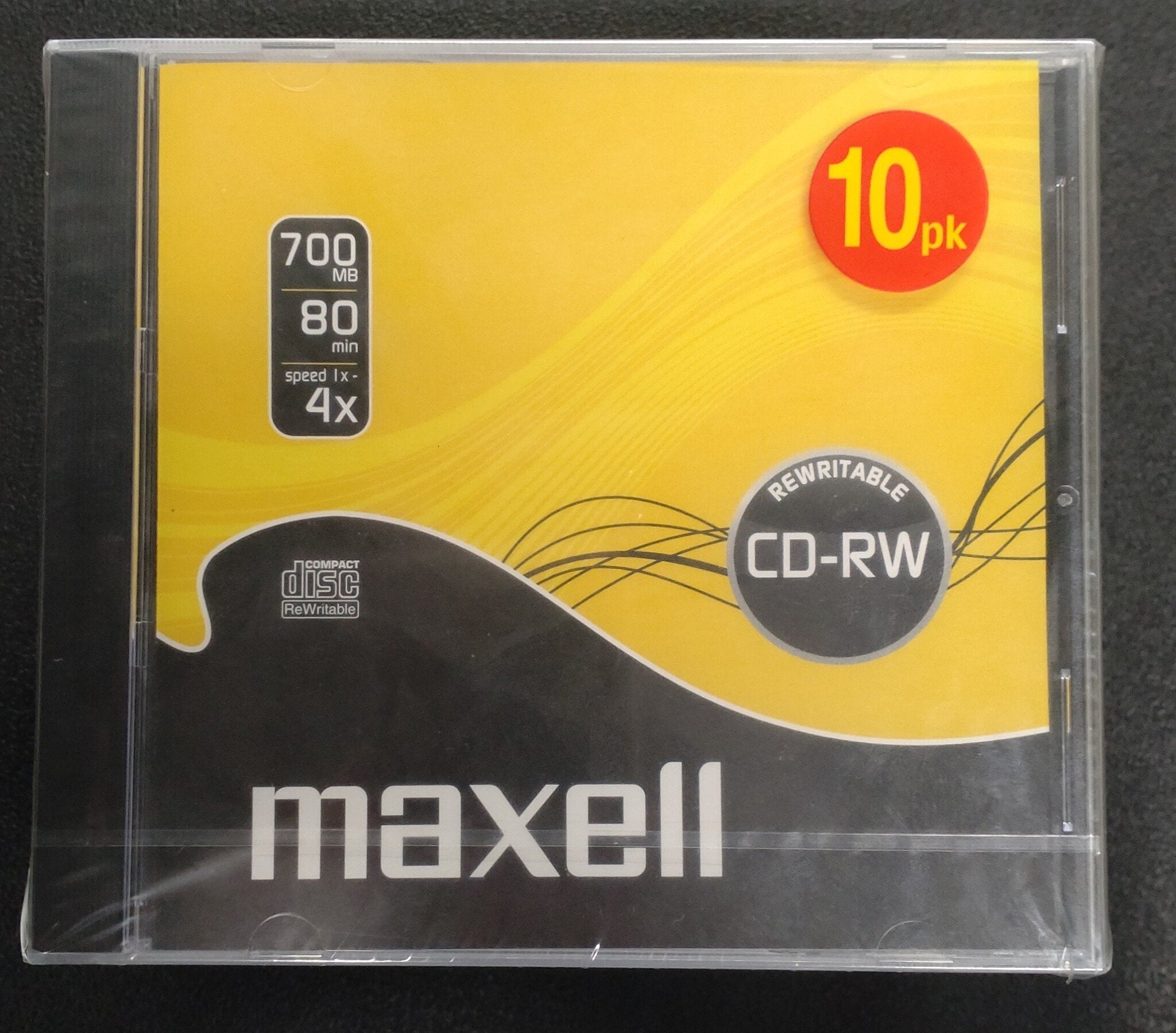 Maxell CD-RW 700MB - 80 MIN (10 Pack)