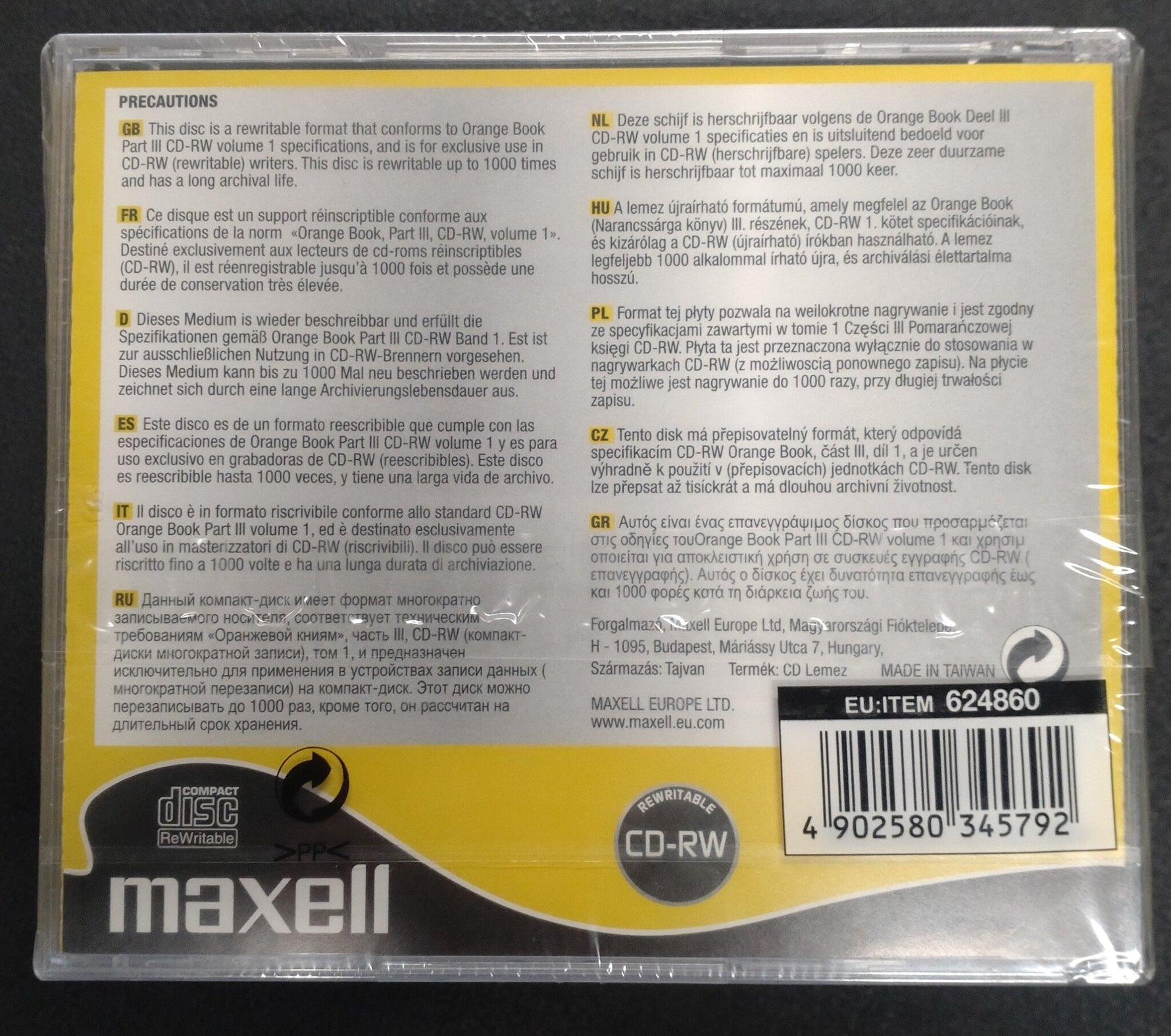 CD-RW 700MB - 80 MIN (10 Pack)