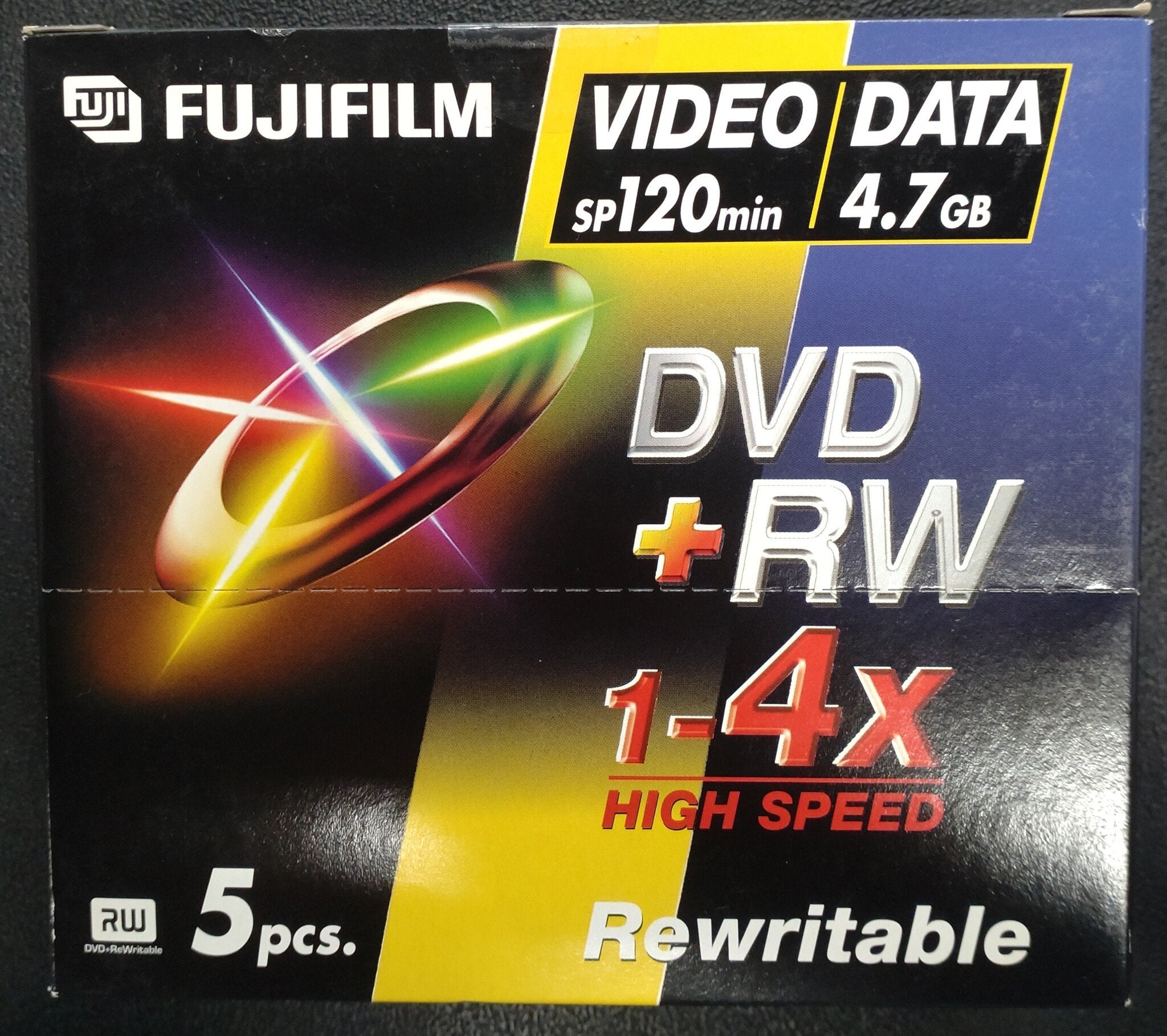 DVD+RW 4,7 GB (5 Pack)