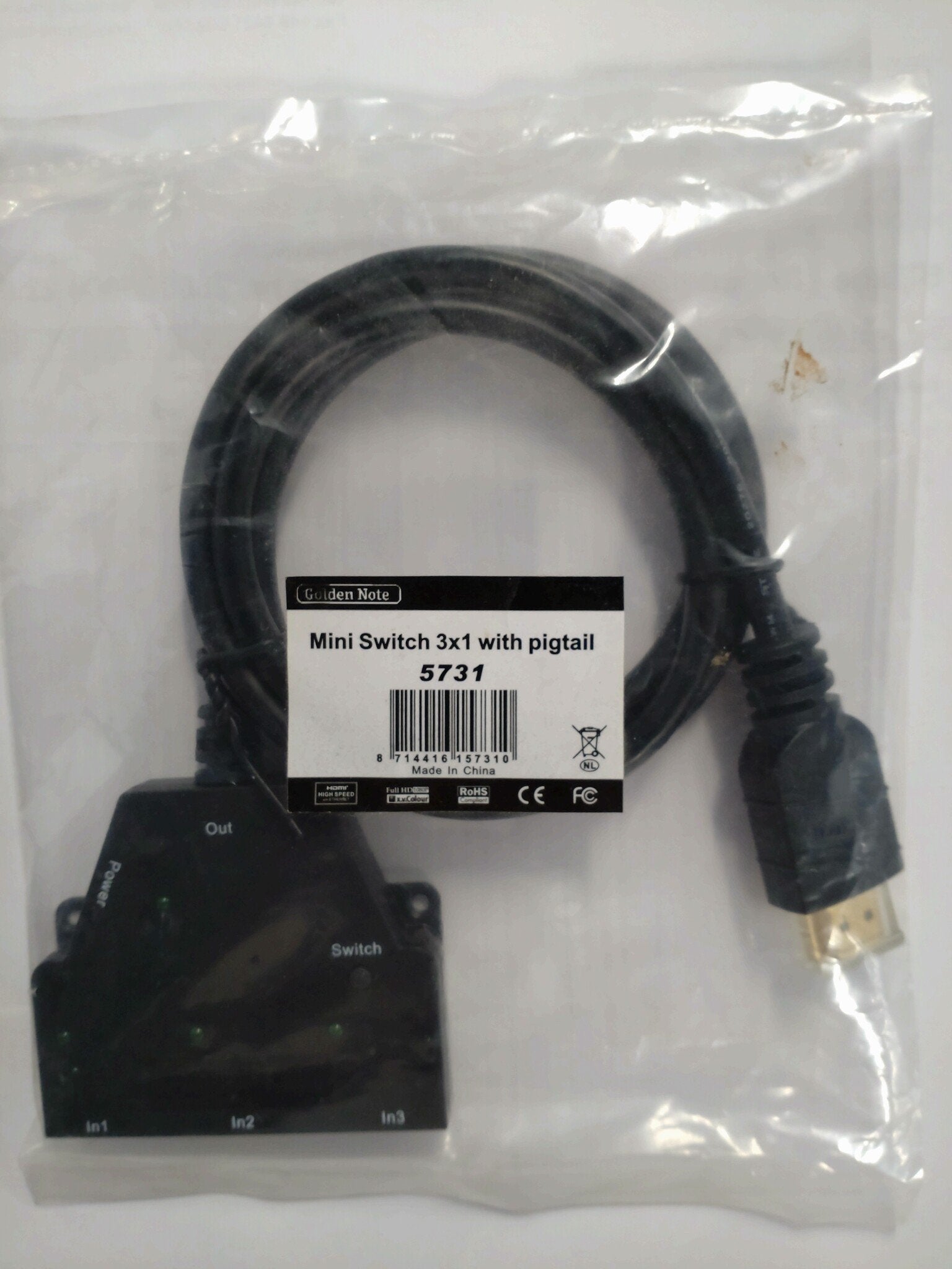 Golden Note Mini HDMI switch 3x1