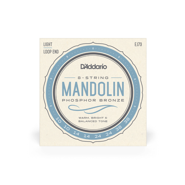 D'addario EJ73 Light Phosphor bronze mandolin strings 010-038