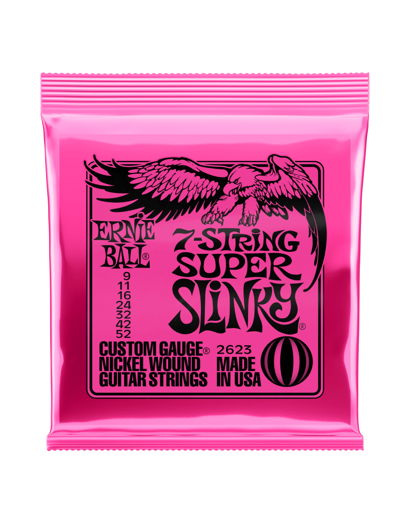 2623 Super slinky 7-snarig elektrisch gitaar snaren 009-052
