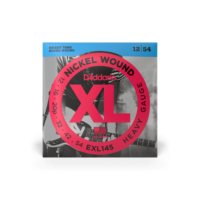 D'addario EXL145 Heavy plain 3rd electric guitar strings 012-054