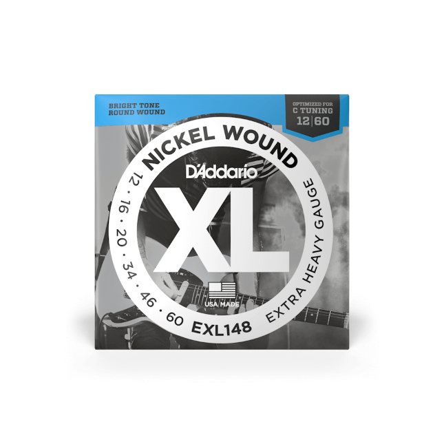 D'addario EXL148 Extra Heavy Electric Guitar Strings 012-060
