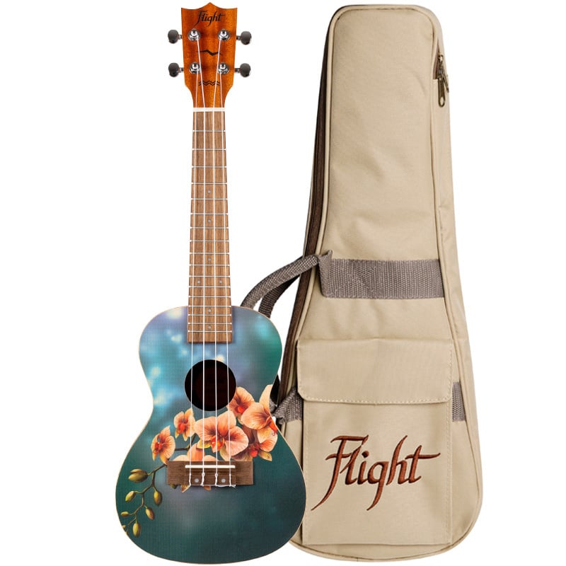 Flight AUC-33 Orchid concert ukulele