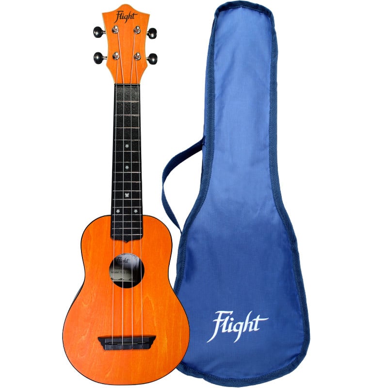 TUS35 Travel oranje sopraan ukelele