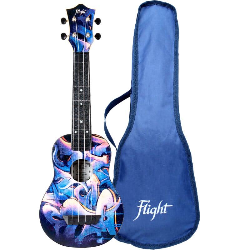 TUS40 Travel graffiti sopraan ukelele