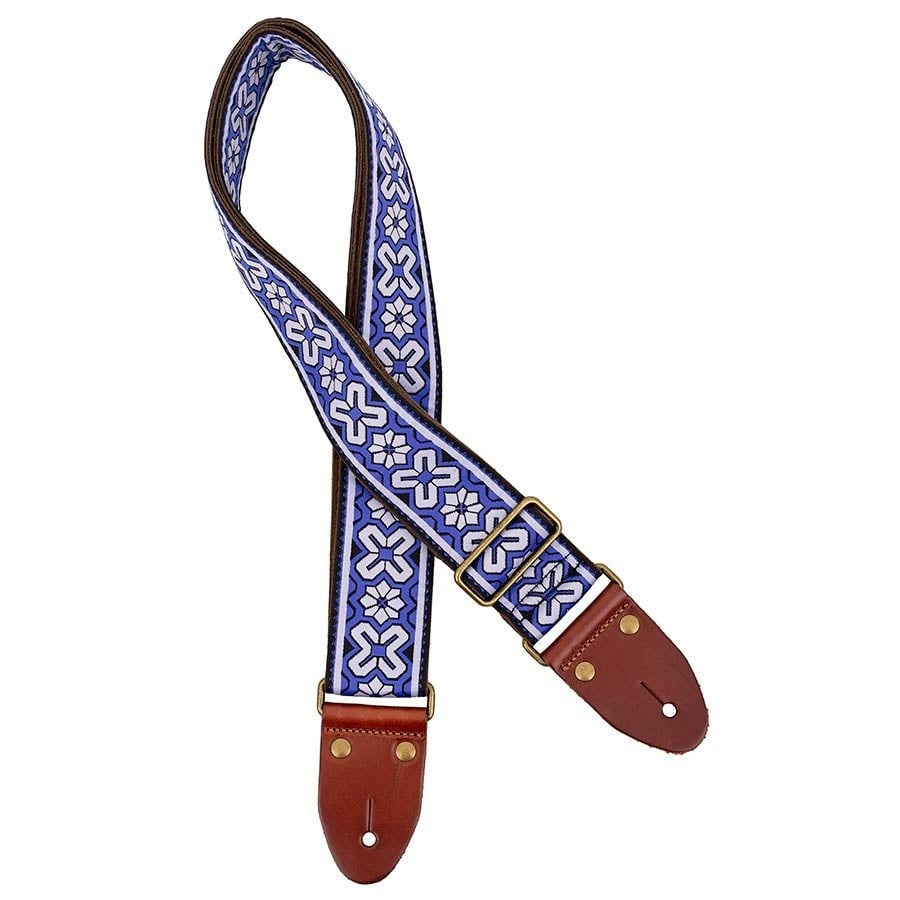 Klassieke jacquard serie paarse gitaar riem