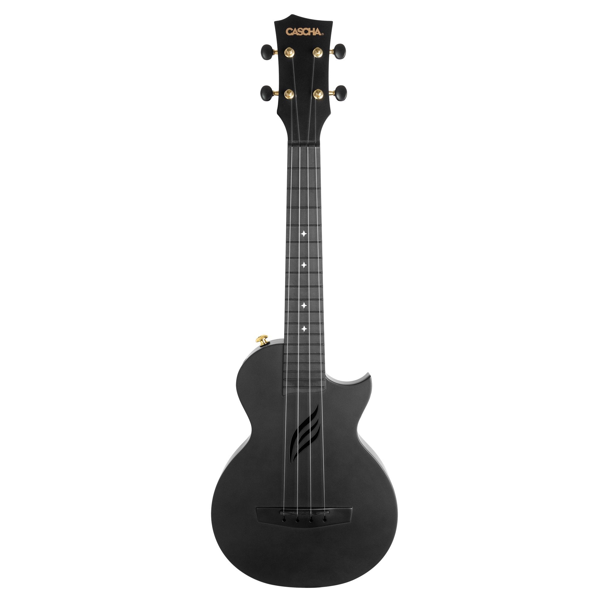 Cascha HH2258 Carbon fiber black concert ukulele