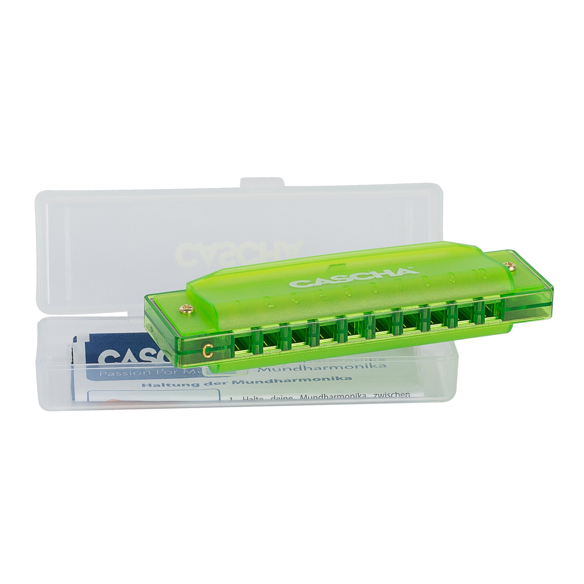 Fun blues mondharmonica groen