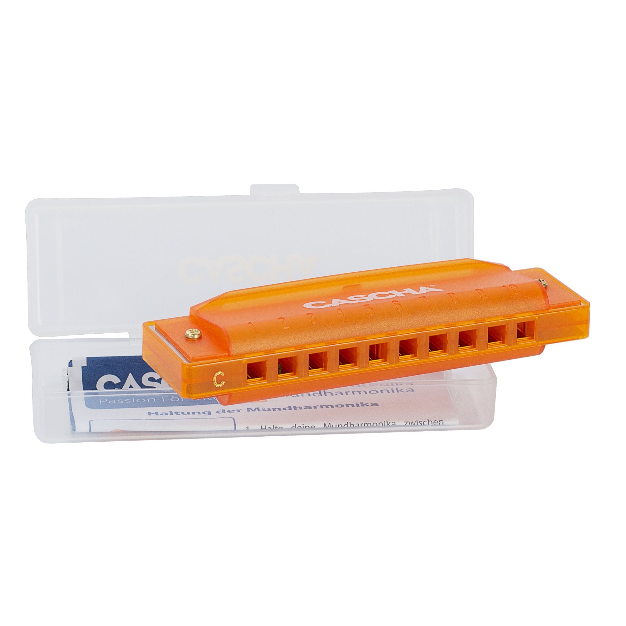 Fun blues mondharmonica oranje