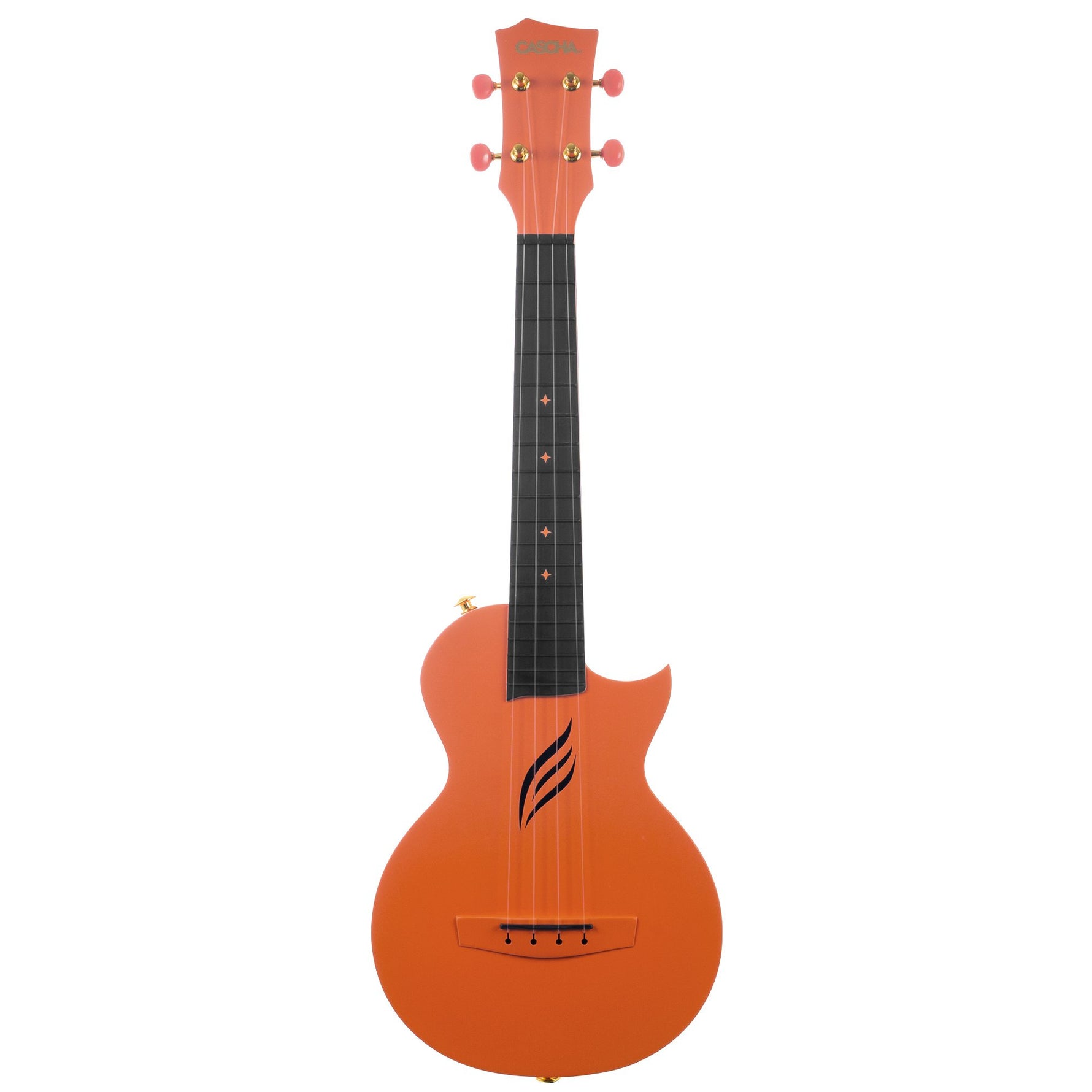 HH2289 Carbon fibre oranje concert ukelele