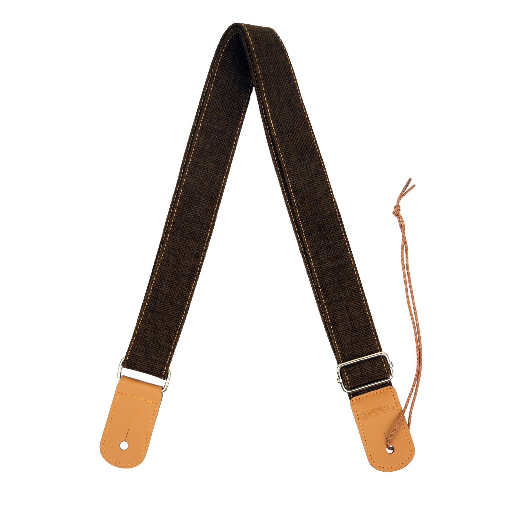 Ukelele riem katoen bruin