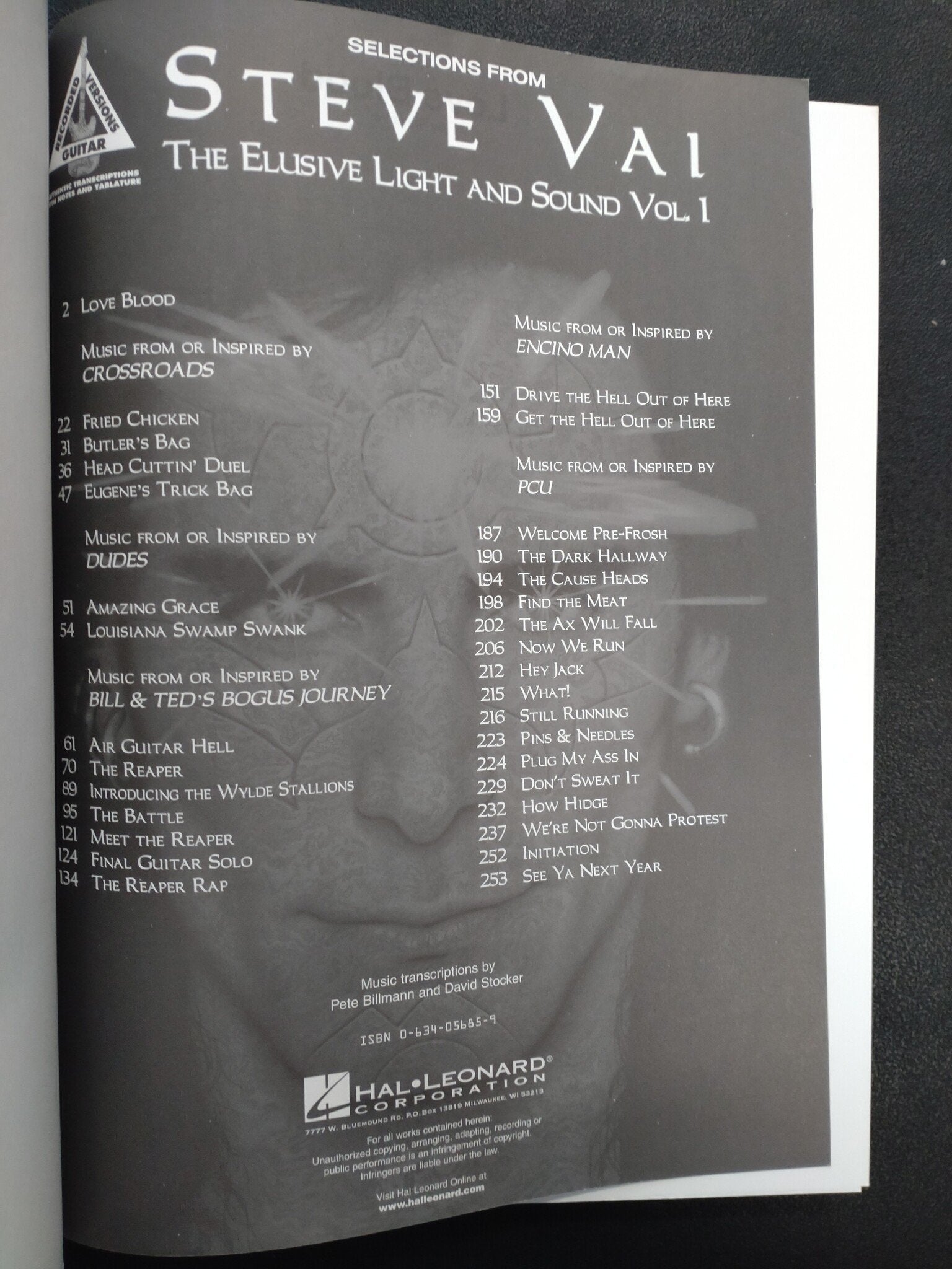 Hal Leonard Steve Vai The Elusive Light and Sound vol. 1