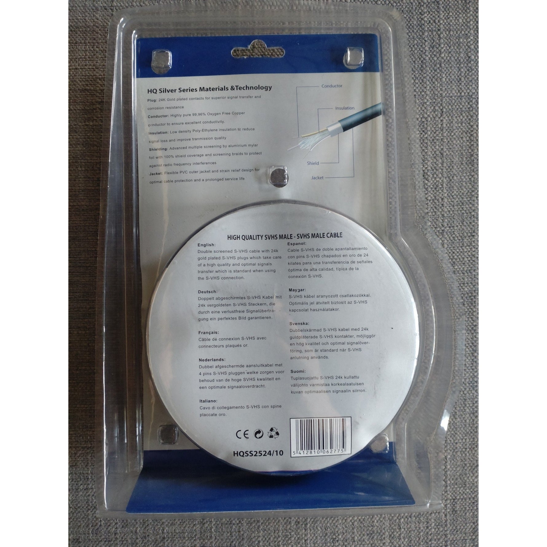 HQSS2524/10 S-VHS kabel 10 meter