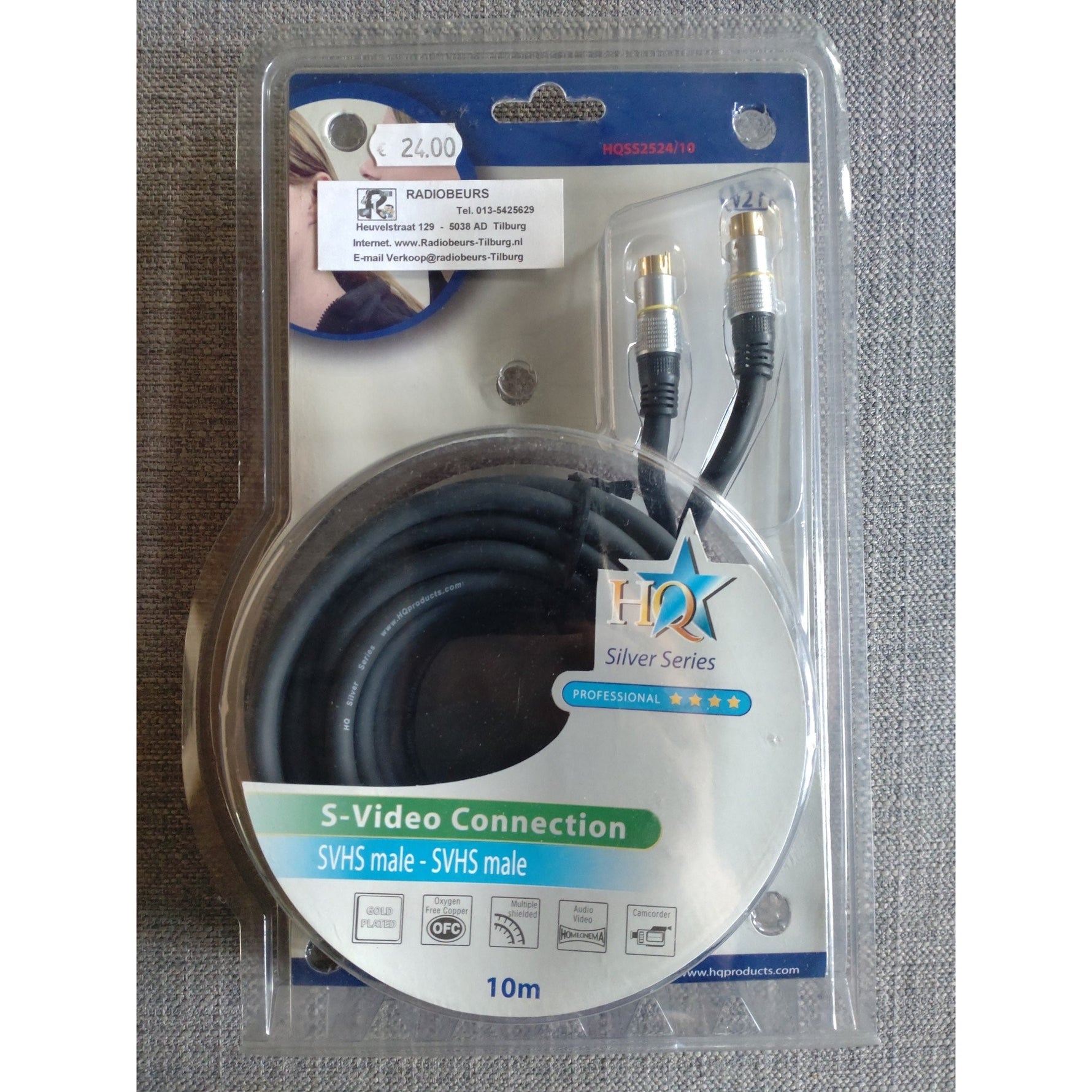 HQSS2524/10 S-VHS kabel 10 meter