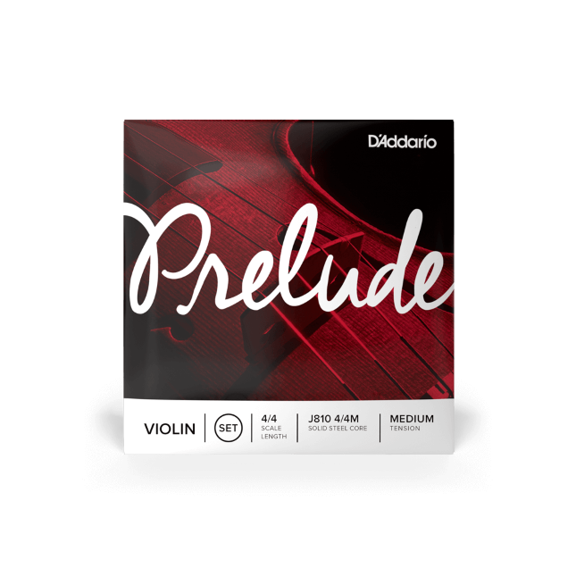 D'addario J810 Prelude Violin strings medium tension