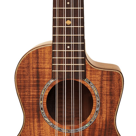 Leho LHU8-ASAK-CE Tenor 8 string ukulele