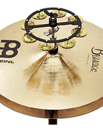 HTHH1BK Hihat enkele tambourine met messing jingles