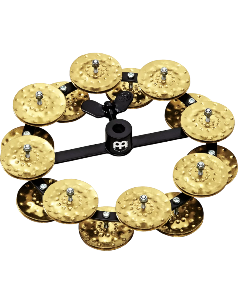 HTHH2B-BK Hi-hat dubbele tambourine met messing jingles