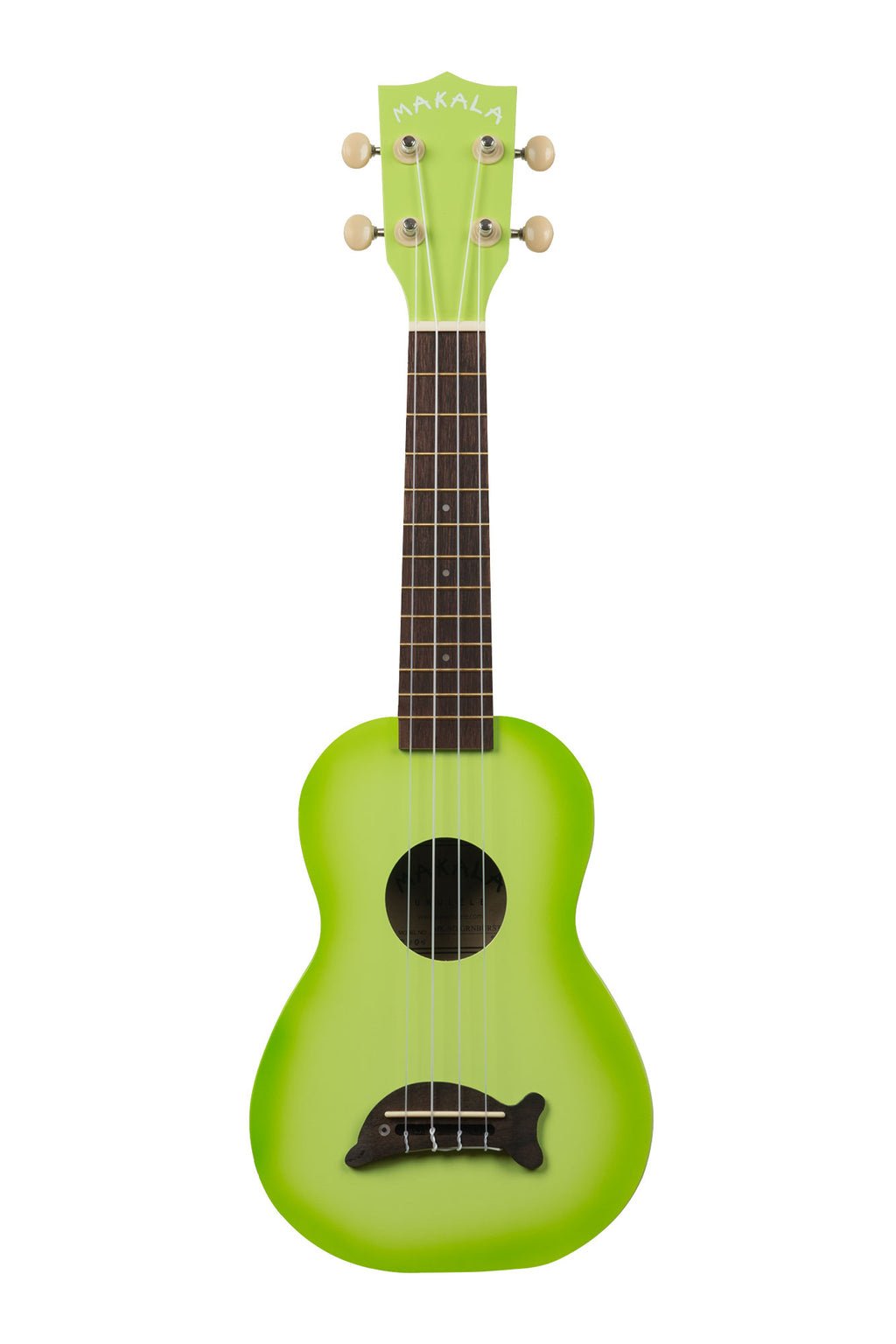Kala Makala MK-SD/GRNBURST Soprano Dolphin Ukulele Green Apple Burst