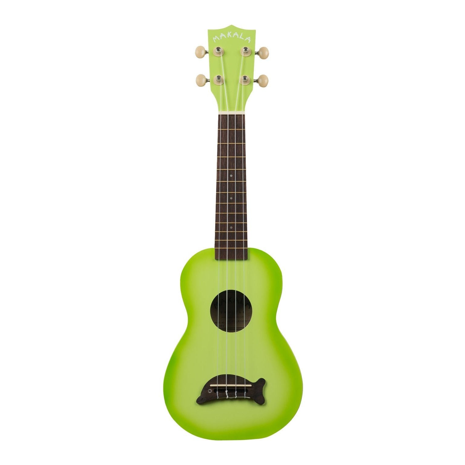 Kala Makala MK-SD/GRNBURST Soprano Dolphin Ukulele Green Apple Burst