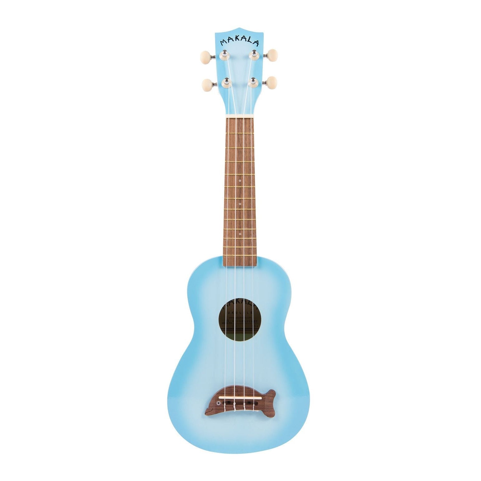 Kala Makala MK-SD/LBLBURST Soprano Dolphin Ukulele Light Blue Burst