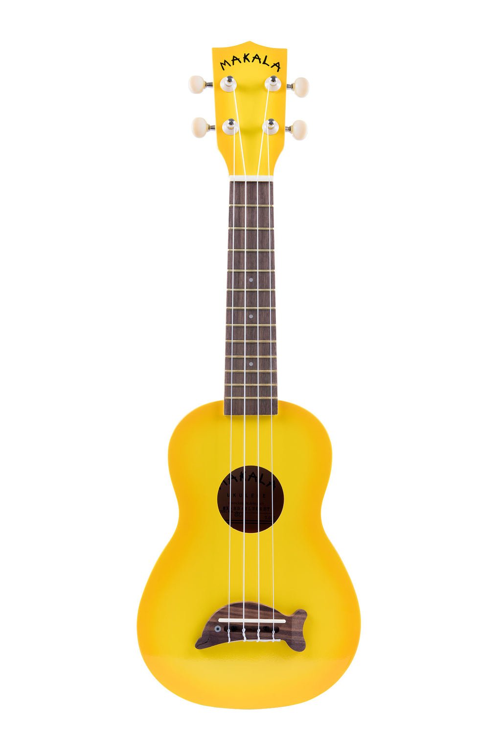 Kala Makala MK-SD/YLBURST Soprano Dolphin Ukulele Yellow Burst
