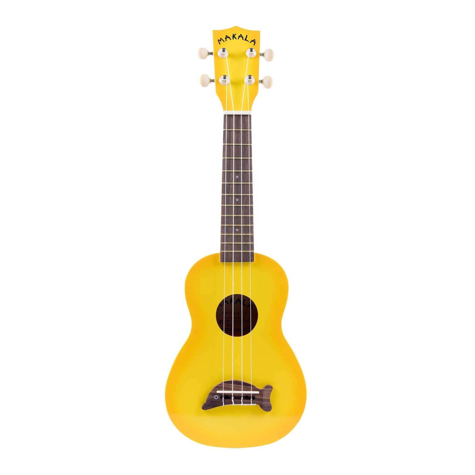 Kala Makala MK-SD/YLBURST Soprano Dolphin Ukulele Yellow Burst