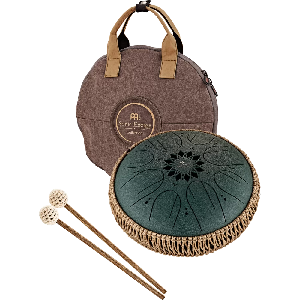 MOSTD4DG Octave Tongue drum 10" F#-Mineur donker groen