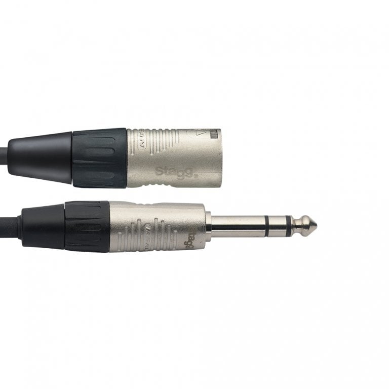 XLR kabel XLR male naar 6,3mm TRS jack 1,5 meter